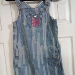 Kenzo kids girls denim overall dress size 14